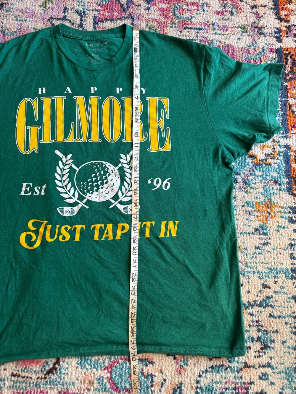 Happy Gilmore Green and Yellow Golf Graphic Tee (100% Cotton) - Picture 5 of 5